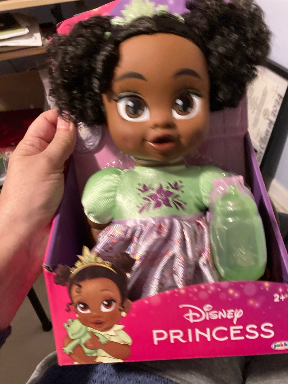 Disney Deluxe Baby TIANA 10.5" Doll w-Bottle Ages 2+ Princess And The Frog Movie